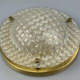 60s 70s Plafoniere ceiling lamp by Fischer Leuchten Germany Space Age