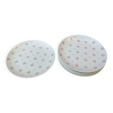 Six assiettes à dessert Gien