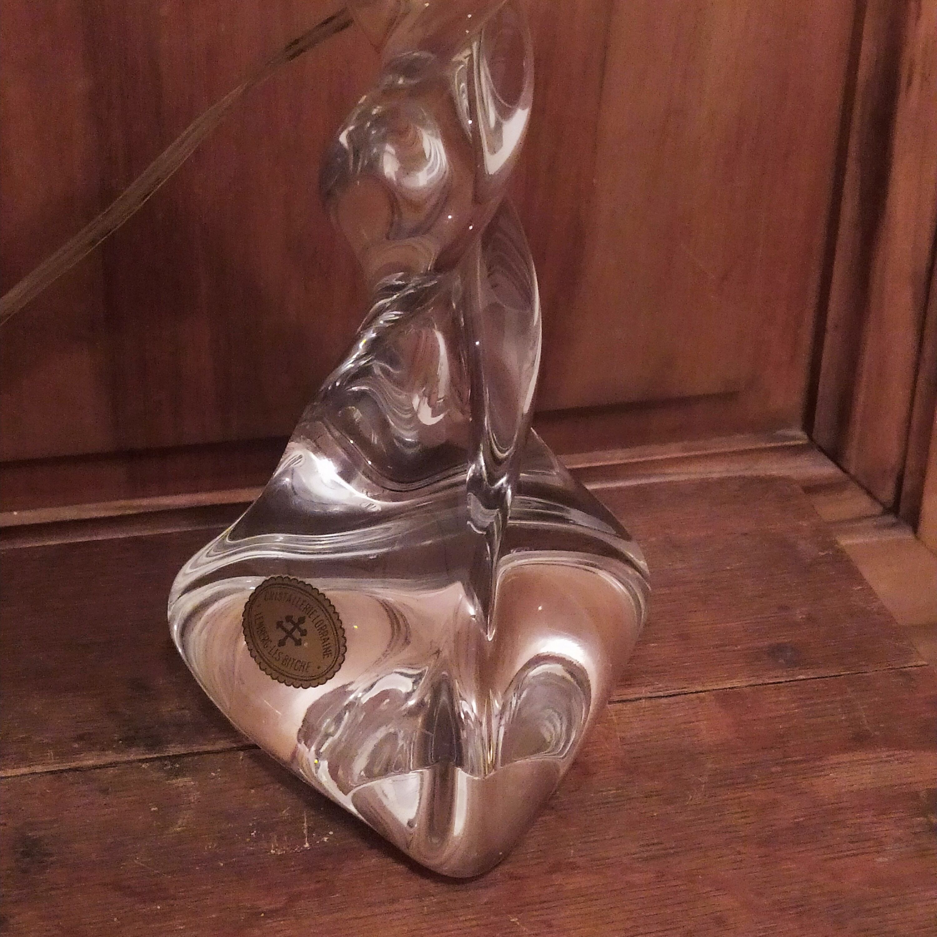 Crystal lamp foot of Lorraine Lambert les Bitche