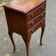 English Chippendale wooden bedside table