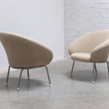 Rare pair of 'F570' lounge chairs by Pierre Paulin for Artifort, 1963