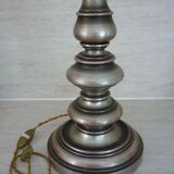 Old turned wooden lamp foot