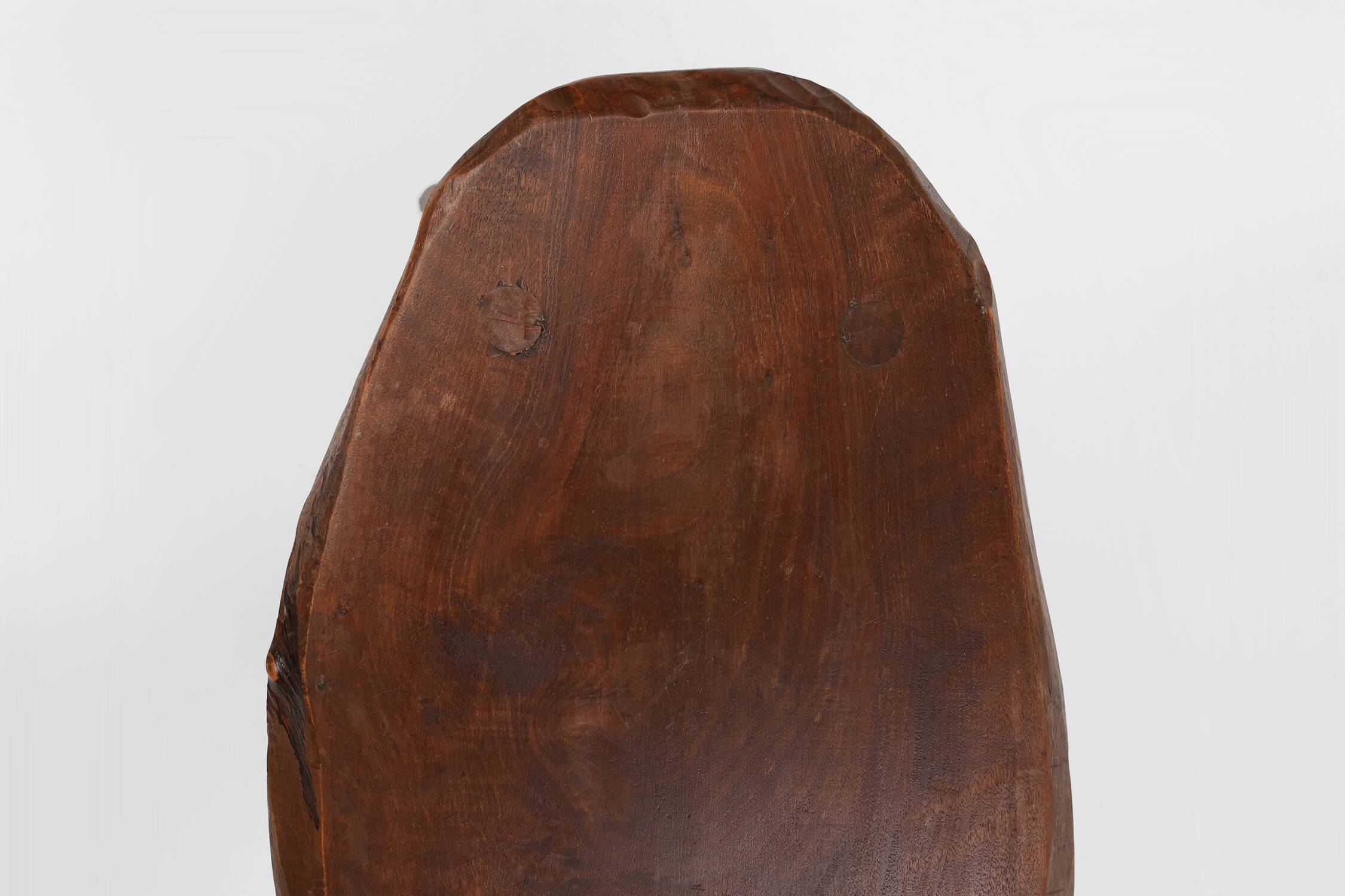 Mid-century Wabi Sabi stool or side table in oak, France ca. 1850