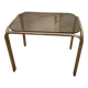 Small side coffee table 70 smoked glass
