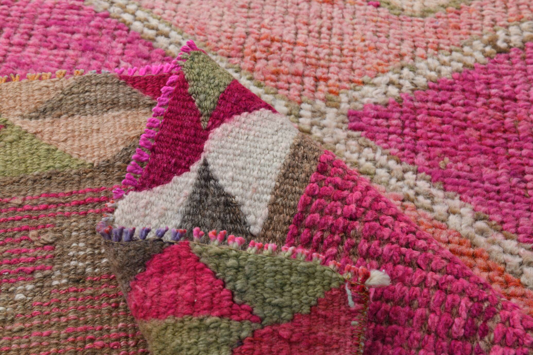 3x10 Super Soft Pink Turkish Runner Rug, 100x317Cm