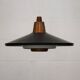 Rare Mid-Century Danish design lamp ,1960s -black&white metal& solid copper