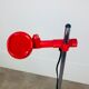 Miwi red metal spot floor lamp, vintage