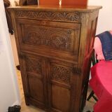 1880 to 1910 oak drop front desk