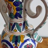 Patterned painted ceramic vase