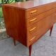 Commode en teck de Peter Moos Danemark 1955
