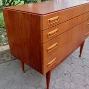 Commode en teck de Peter Moos Danemark 1955