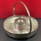 Hors d'oeuvre server, sweets, aperitif in Art Deco silver metal