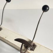 ANTIQUE SCHOOL COAT RACK White Wood