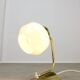 Mid-Century Italian Brass and Opaline Table Lamp