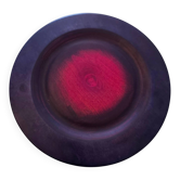 Decorative plate in stained red and purple wood – Tailio Design, Finland