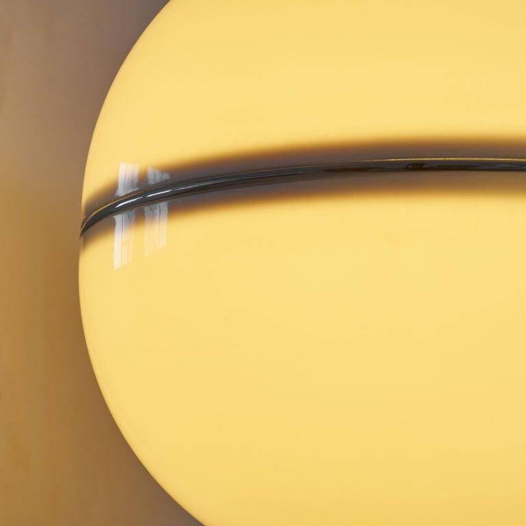 Spherical floor lamp in metal and acrylic, 1960s