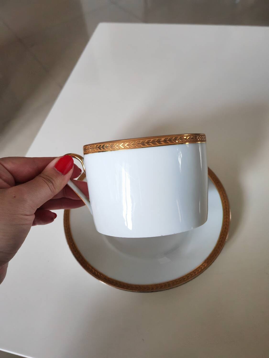 Limoges breakfast cup