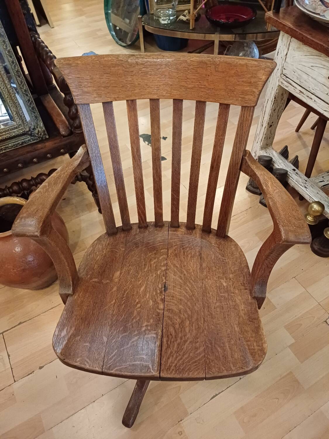 Fauteuil de bureau système à bascule américain 1930, 1940