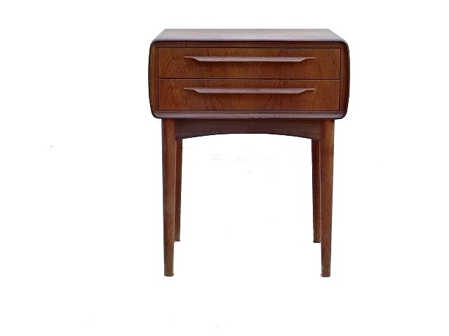 Danish bedside table by Johannes Andersen vintage 1950 Scandinavian teak