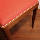 Suite of four vintage rockabilly bridge armchairs