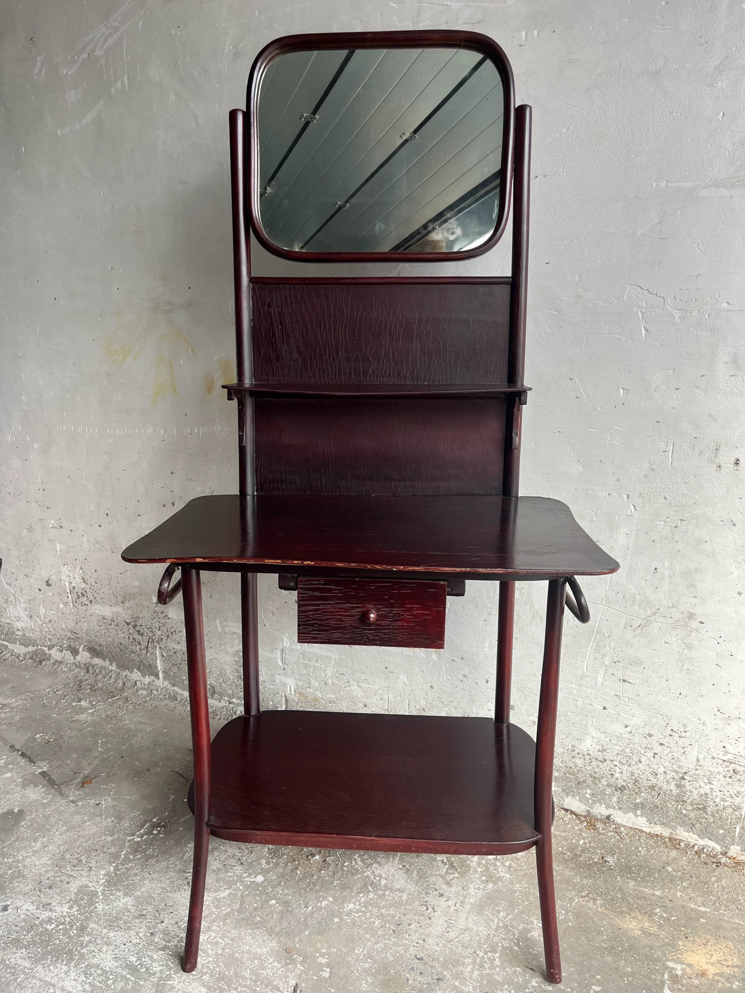 Art Deco vintage dressing table with mirror, 1930s