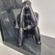 Pair of bookends the thinker and the seated lady, 15 cm
