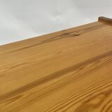 Vintage coffee table pinewood minimalist 1970s