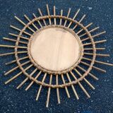 Mirror rattan sun 1960