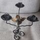 Vintage wrought iron candlestick