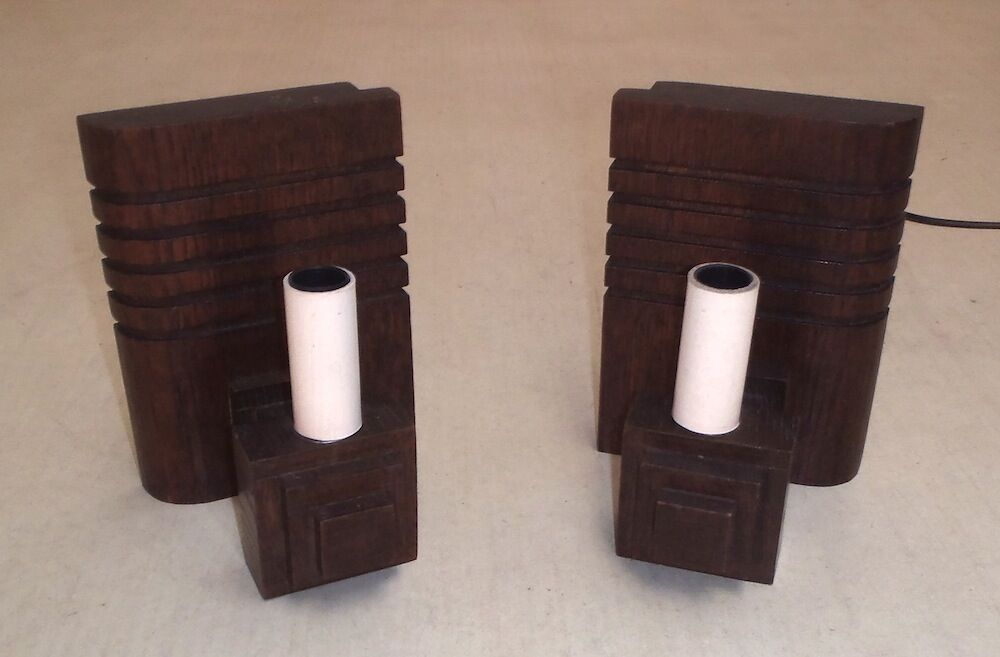 Pair of wall murals to light