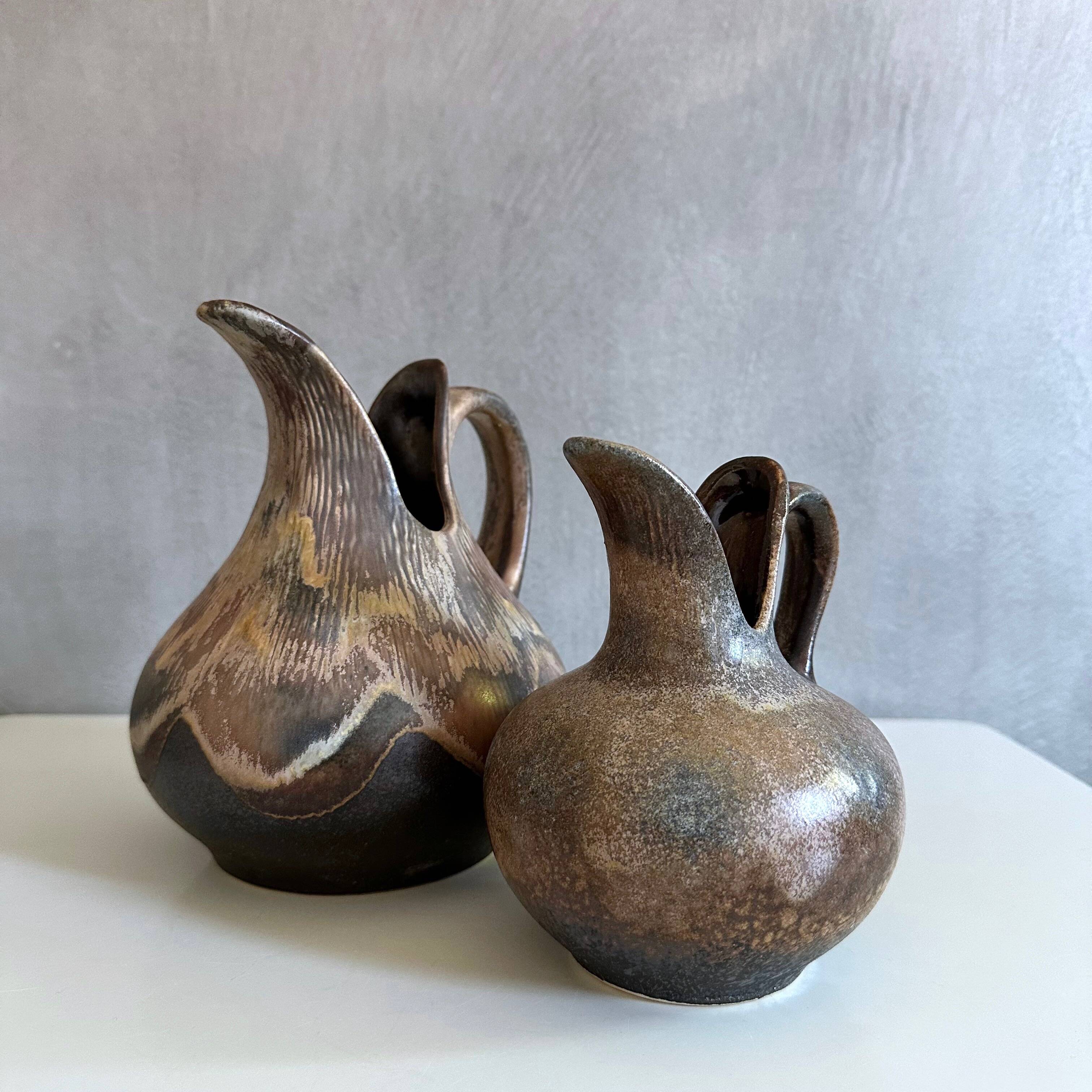 Vintage vases Dümler Breiden 055/15 and 056/20, ceramic vase WPG