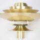 Lampe suspendue vintage danoise Lotus par Kurt Wiborg, Jeka, années 1980.