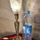 19th century chiseled bronze lamp