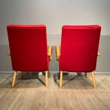Paire de fauteuils jitona vintage