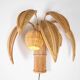 Pair of "coconut/palm" wall lights in rattan