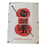 Plaque émaillée Le chat botté