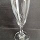 Champagne flutes in cut crystal