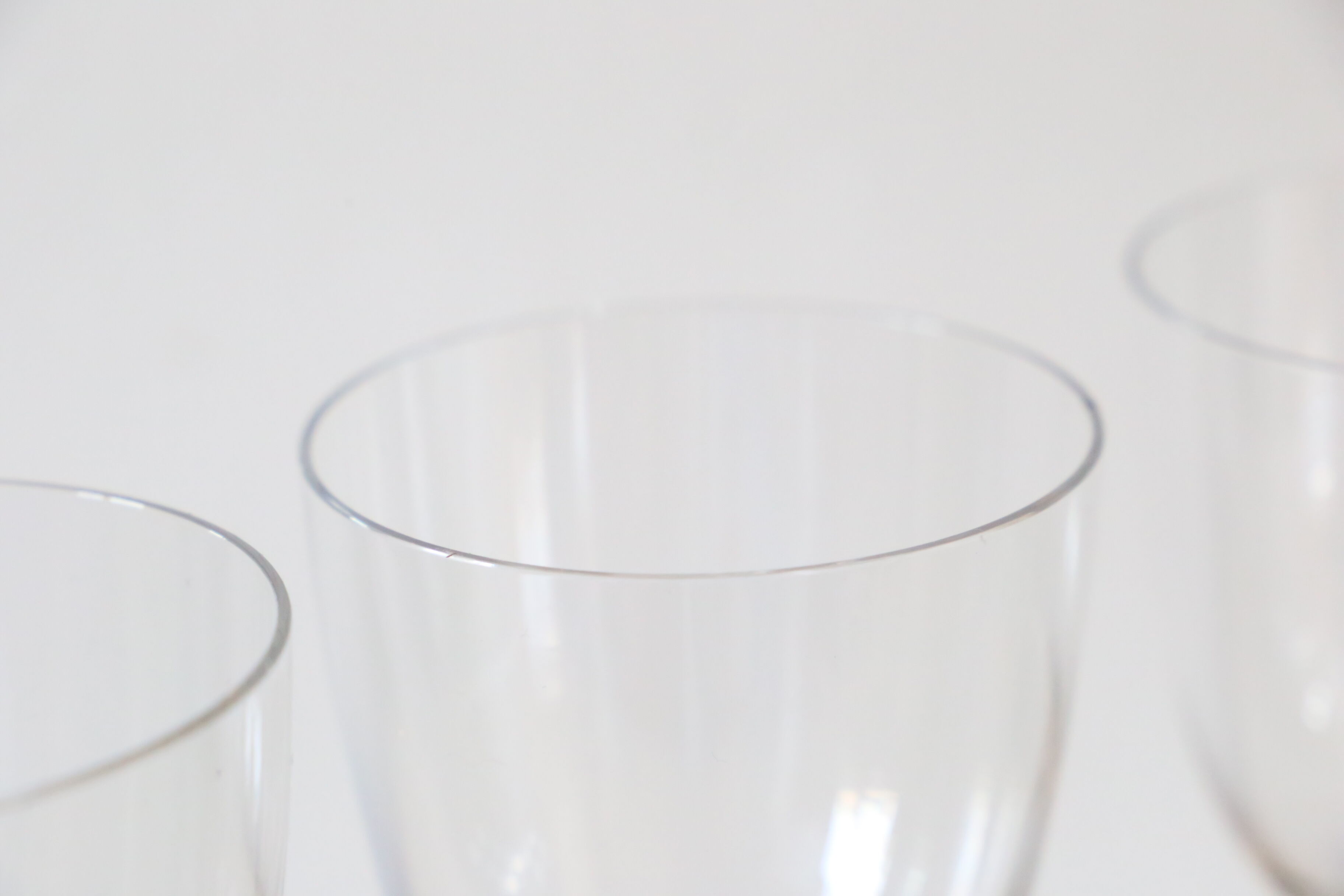 Set of 3 wine glasses, crystal