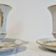Paire de tasses litron d'époque Second Empire Décor impérial Napoléon Ier