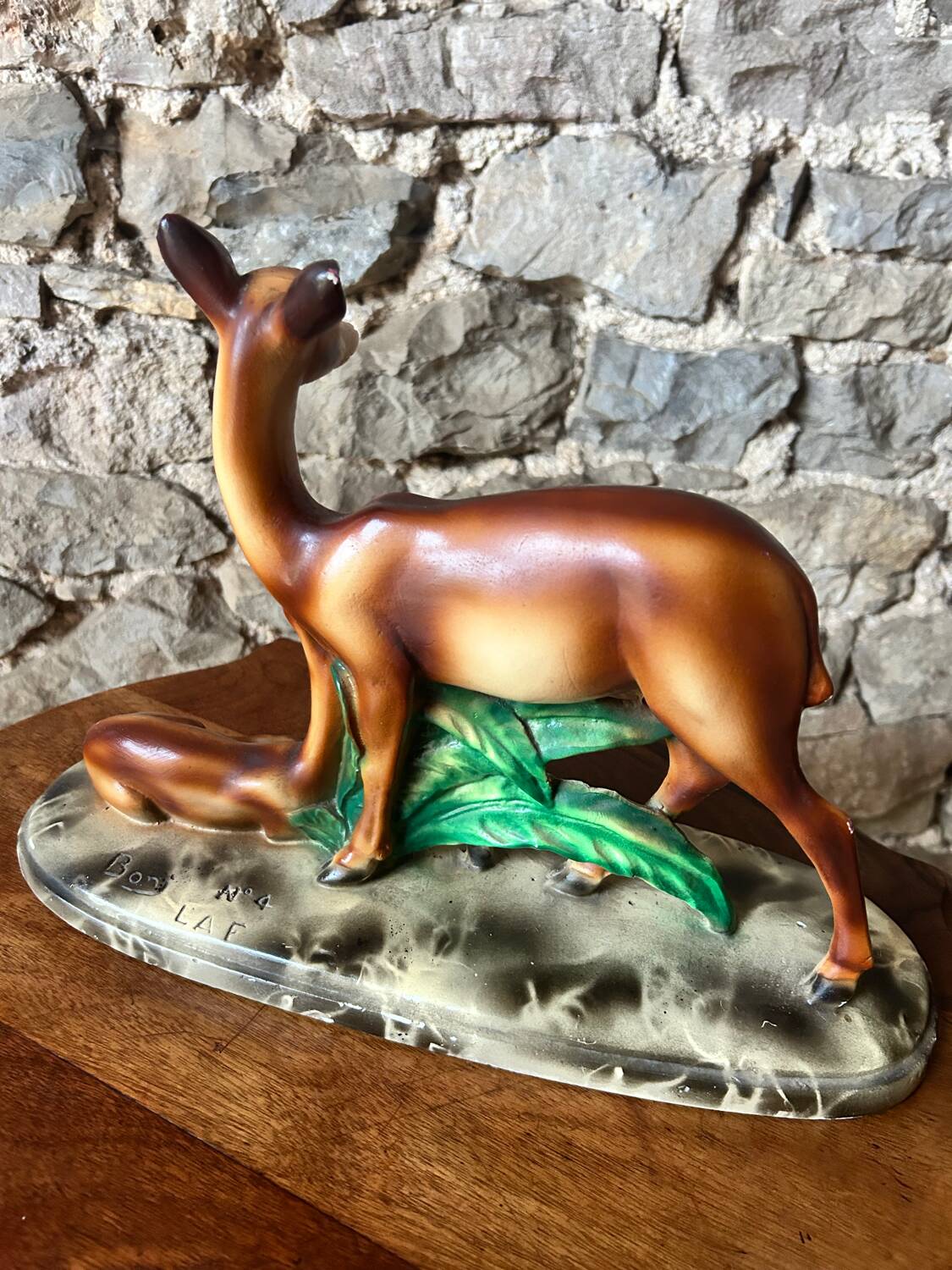 1950s ceramic animal figurines of deer