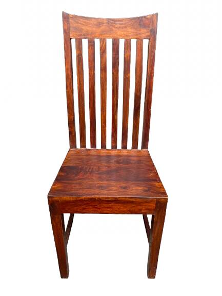 Set of six teak chairs