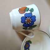 Vintage porcelain coffee set dinette 70s