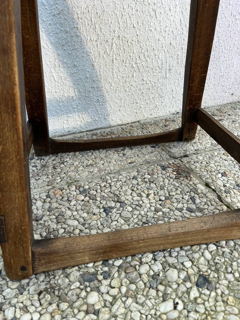 Industrial wooden stool