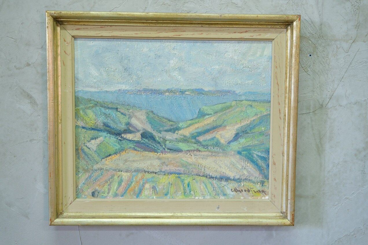 Carl Berndtsson, Swedish Modern Landscape, 1960s, Oil on Canvas, Framed