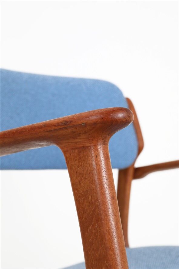 Newly upholstered O.D. Møbler / Erik Buck “Type 50” armchair / teak / mid-century / Danish modern design / Erik Buch