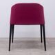 Laja chair from Pedrali in Magenta fabric.