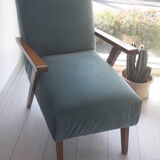 Armchair with seat redone