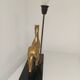 Table lamp Horse in gilded brass