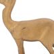 Art Deco gilded doe sculpture on marble base