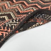 6x14 Kilim Multicolor Natural Wool Kilim Rug For Designer, 190x417 Cm